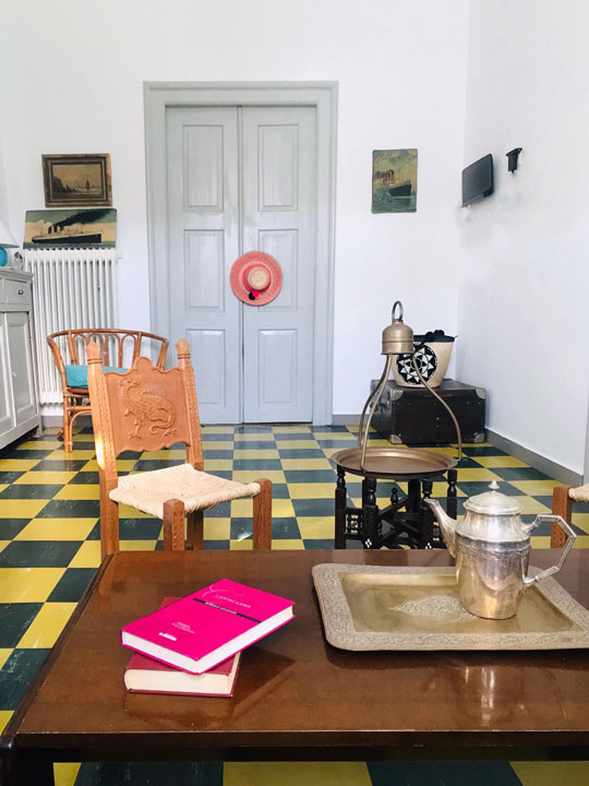 les maisons de claire à Andros - maison du capitaine : la cuisine