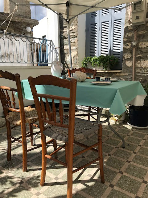 les maisons de claire - Andros - maison du marin - terrasse-avant
